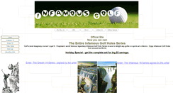Desktop Screenshot of infamousgolfholes.com